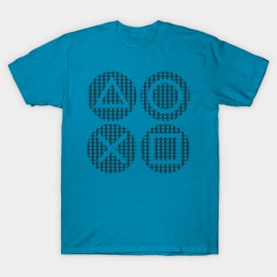 PlayStation Logo Icons Controller Buttons T-Shirt